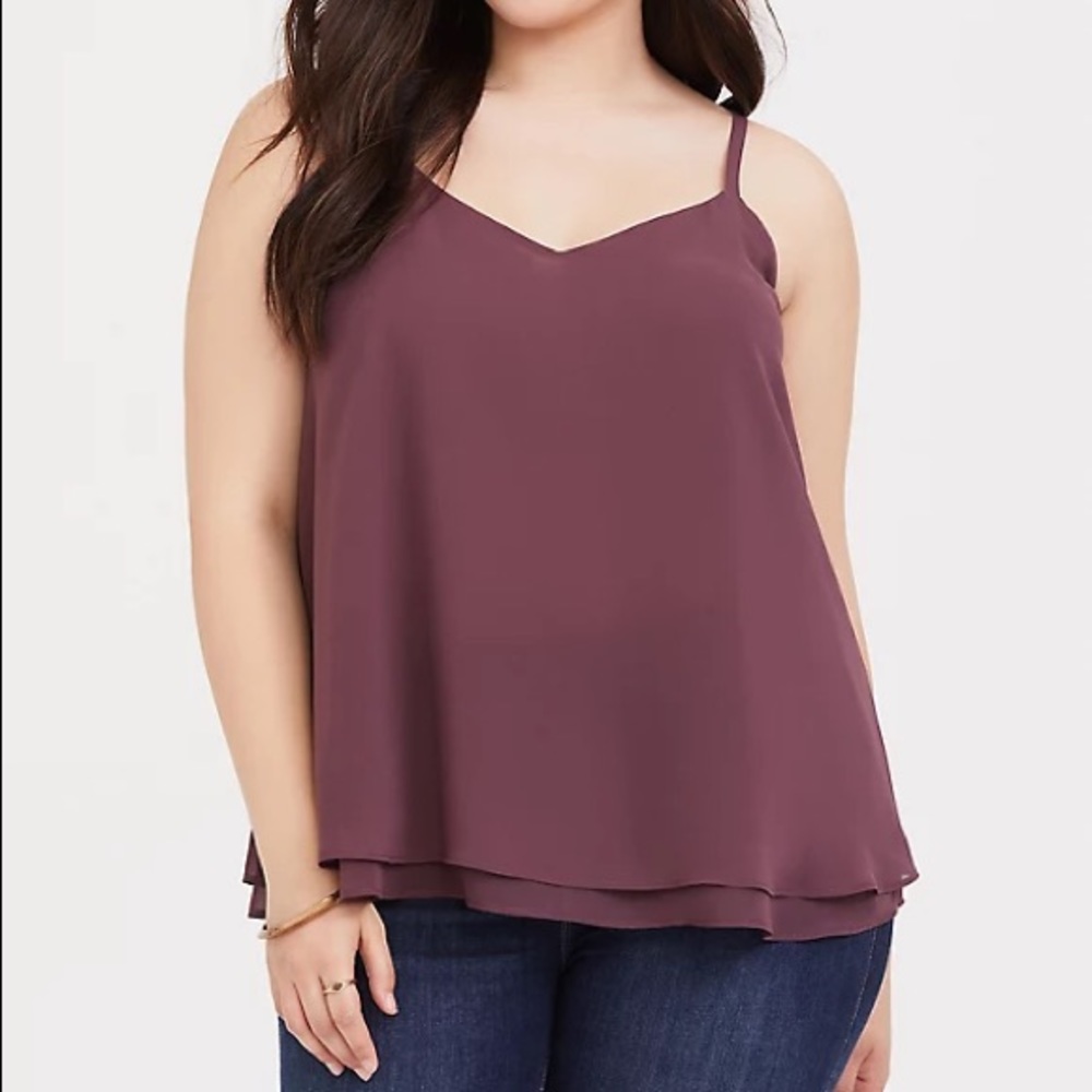Torrid size 1 chiffon swing cami top